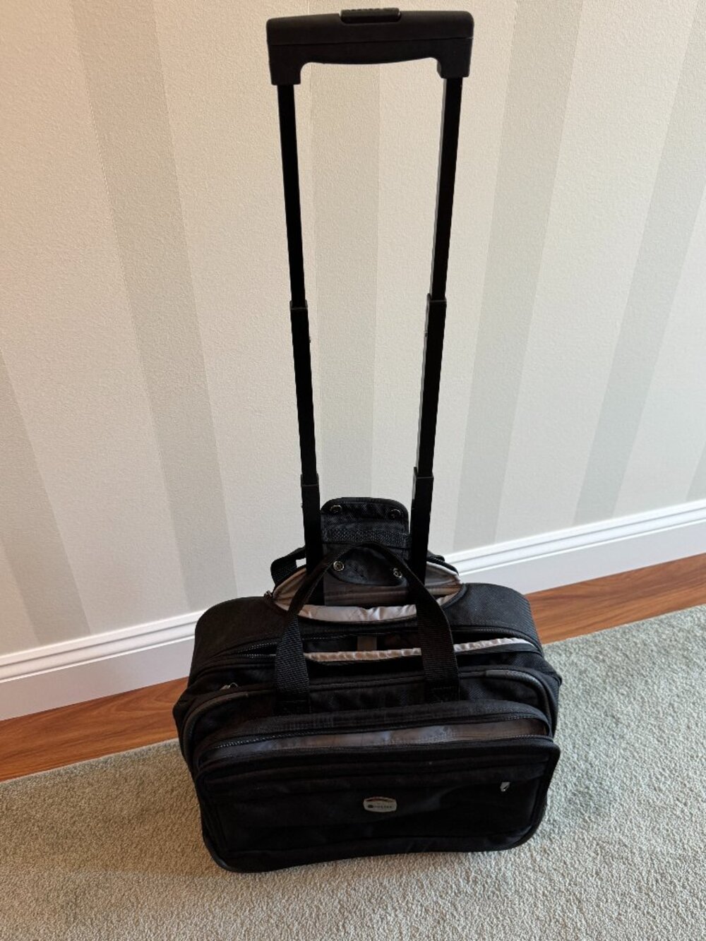 Delsey carry-on overnight briefcase with wheels